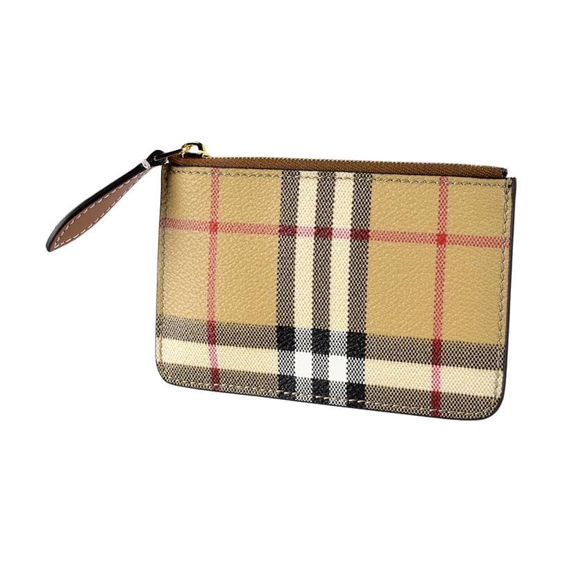 Картхолдер Burberry Кошелек из телячьей кожи держатель для карт женский бежевый - изображение 3