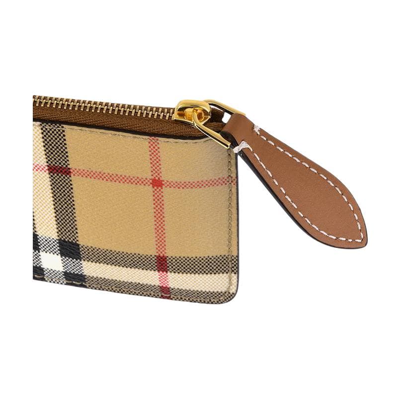 Картхолдер Burberry Кошелек из телячьей кожи держатель для карт женский бежевый - изображение 7