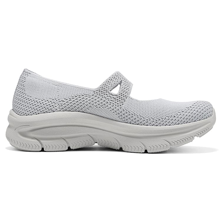 Skechers Arch Fit Туфли Мэри Джейн Женские Светло-серый - изображение 2