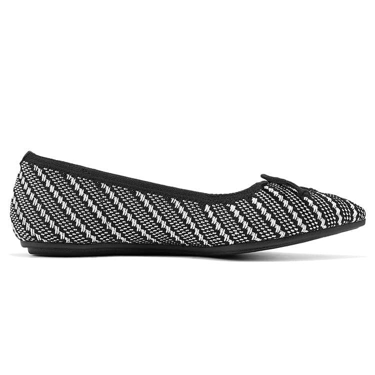 Тапочки Skechers CLEO POINT Женские повседневные туфли Женские Черный белый - изображение 2