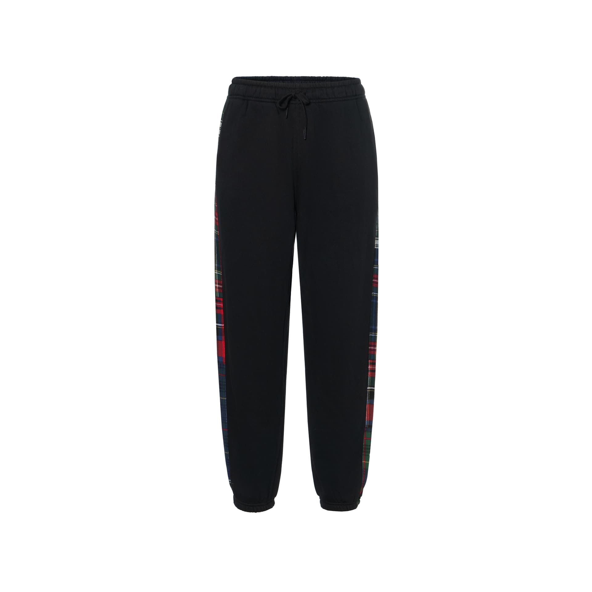 Штаны Polo Ralph Lauren FW25 Пони Вышивка Боковая сторона Клетка Пэчворк С флисовой подкладкой Спортивные брюки - изображение 1