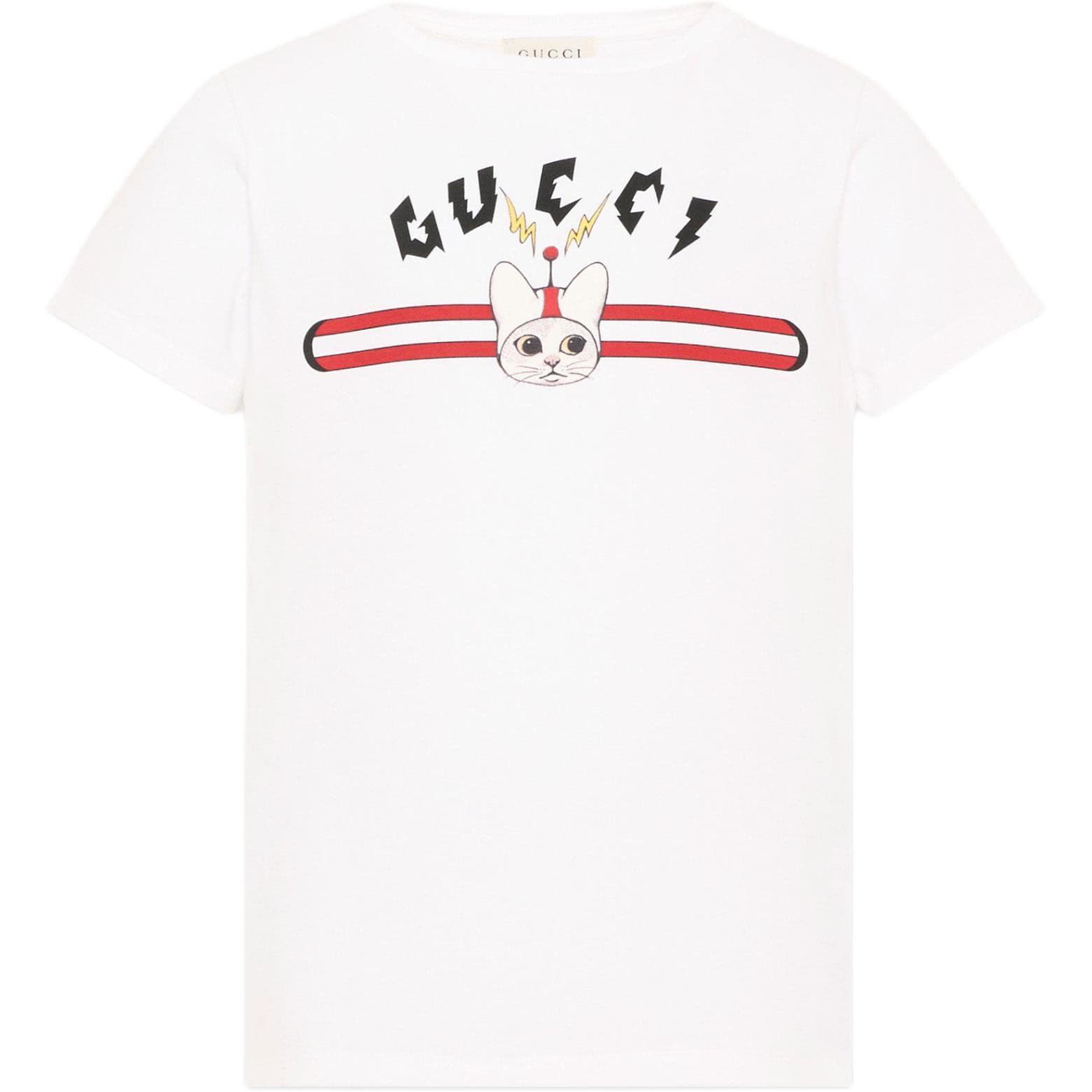 Футболка GUCCI Белые Детские Рубашки T - изображение 1