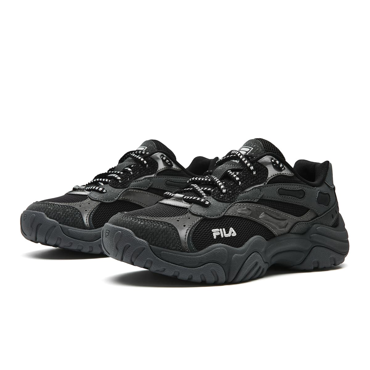Кроссовки FILA KORAL массивные кроссовки Low Top Черный Shadow Черный Серый Женские - изображение 3