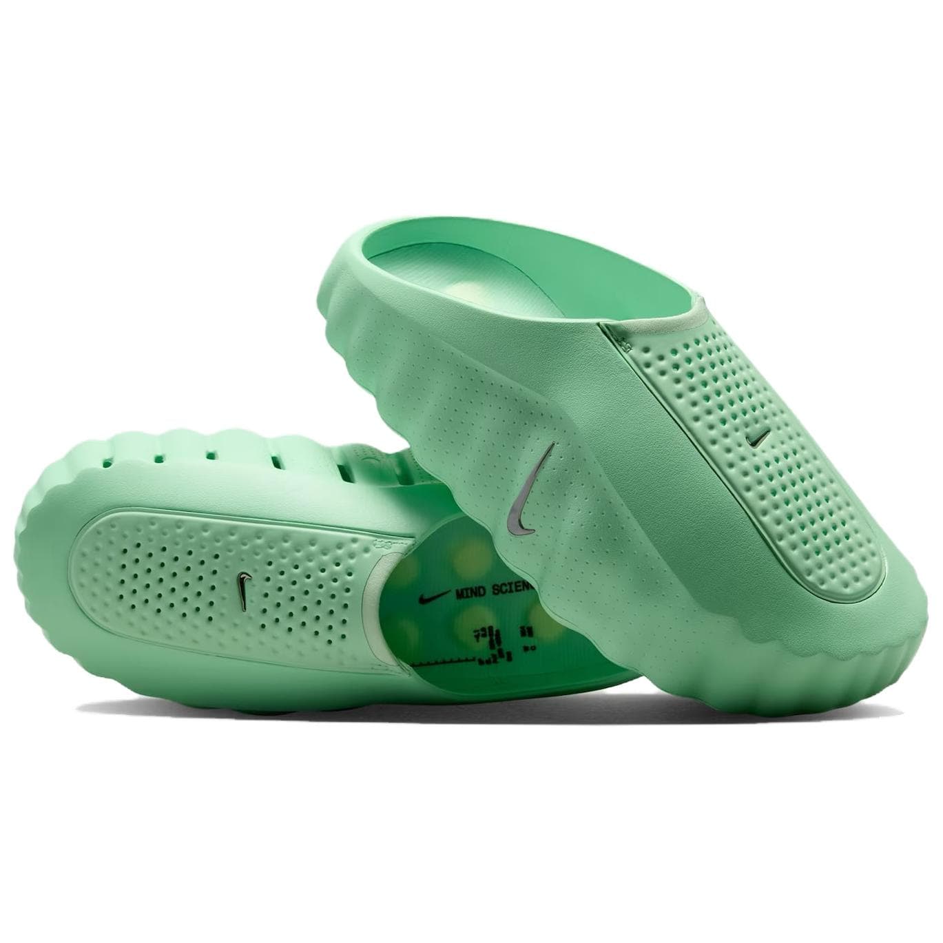 Сандалии NIKE Mind 001 Отсутствие специальных функций Закрытые тапочки Мужской Огурец Зелёный - изображение 3