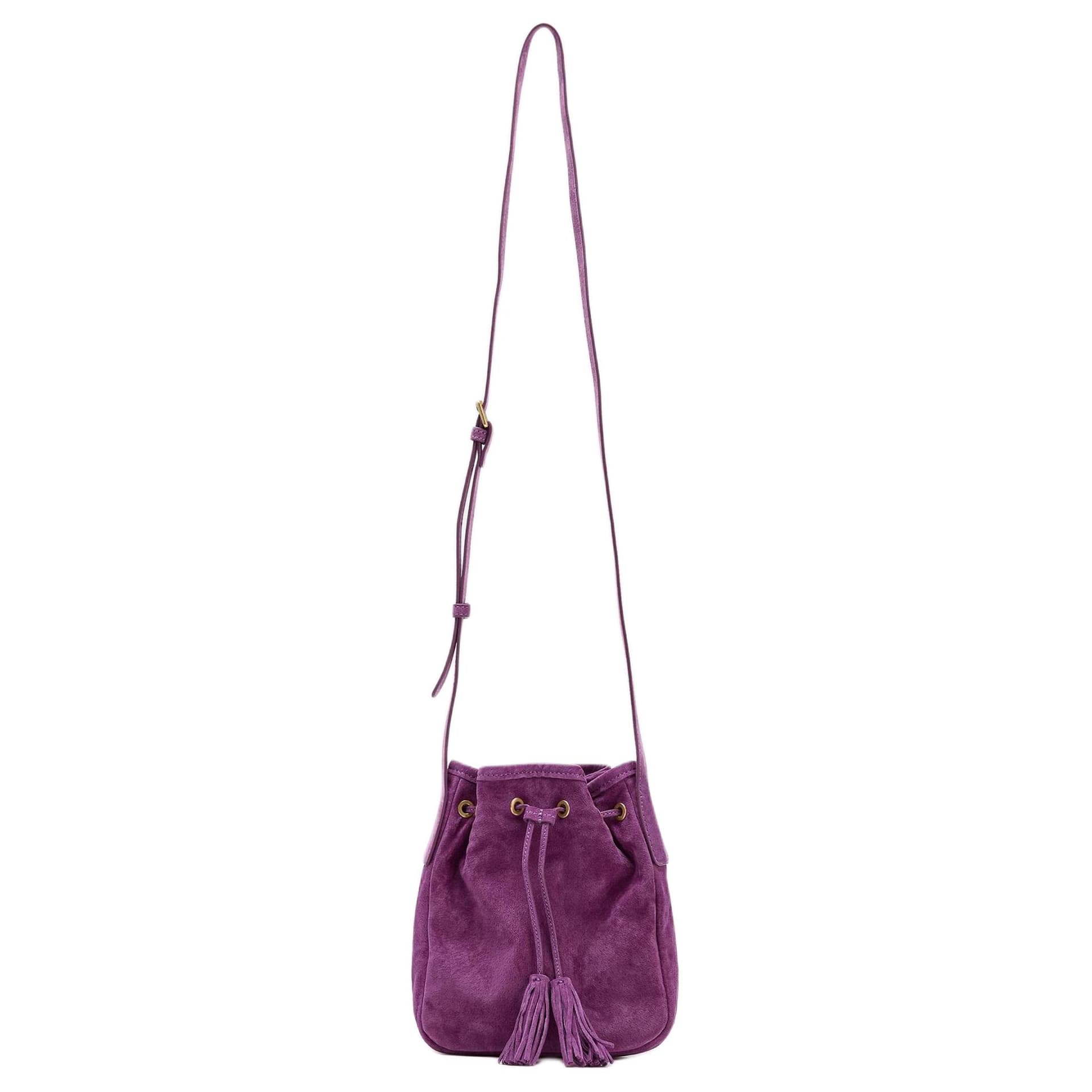 Сумка через плечо ZARA Crossbody Bag Dark Purple Women's - изображение 1