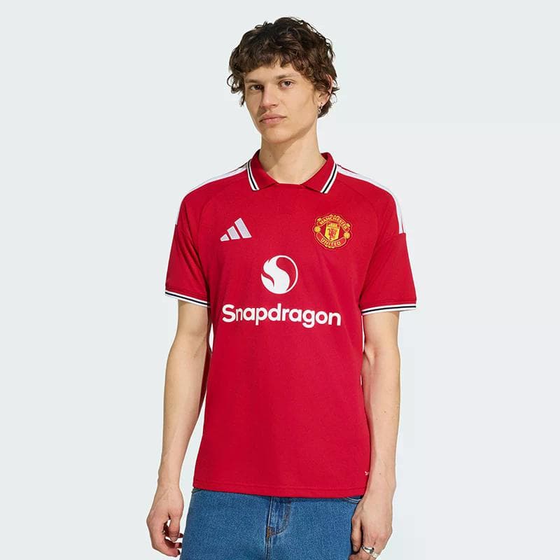 Adidas Manchester United Manchester United Red Men's Football Jersey Adidas Manchester United Manchester United Красный Мужской Футбольная Джерси - изображение 3
