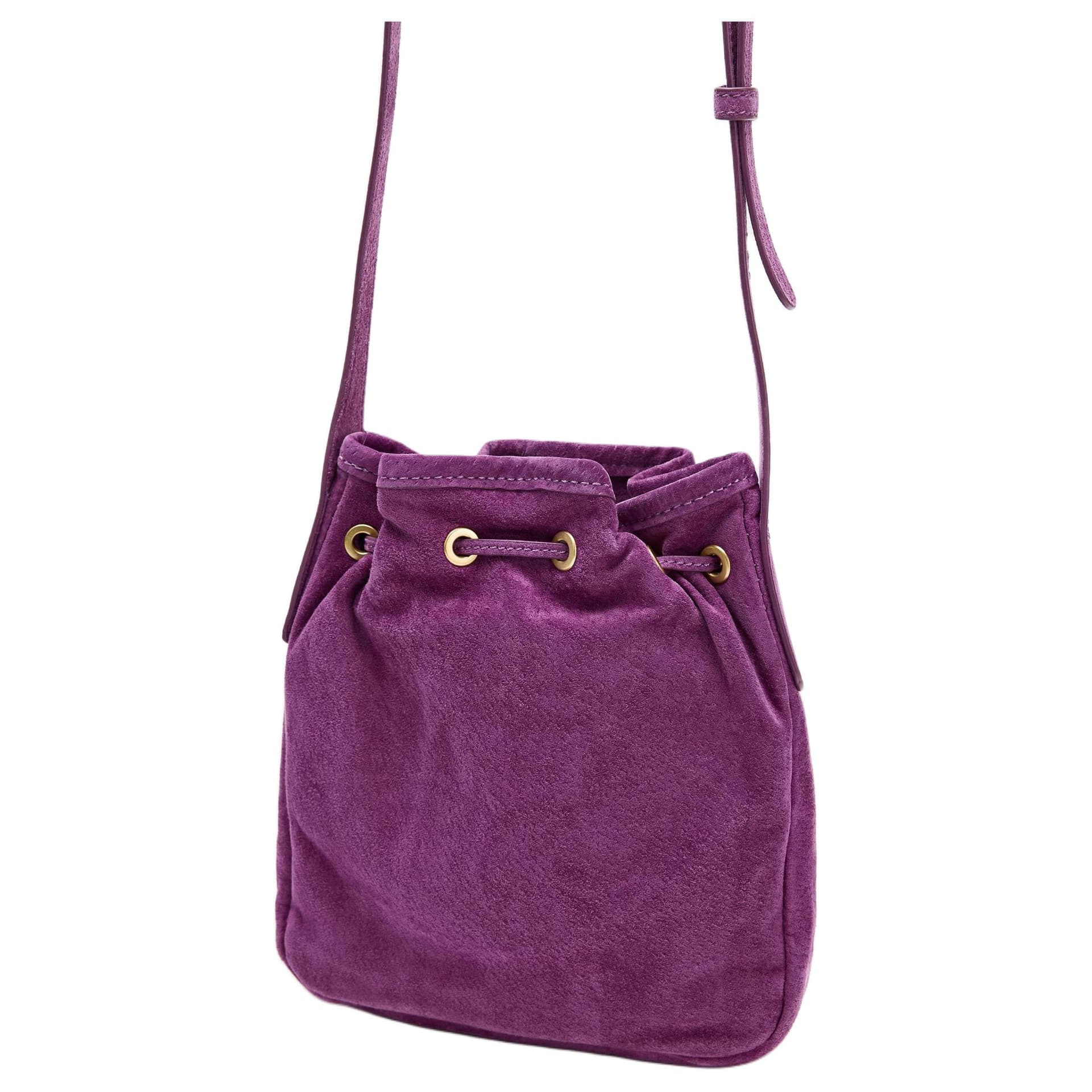 Сумка через плечо ZARA Crossbody Bag Dark Purple Women's - изображение 3