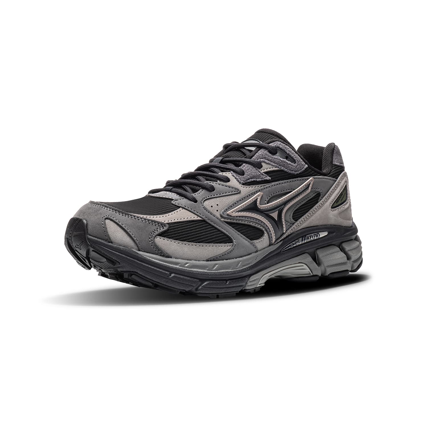 Кроссовки для бега Mizuno LG Premium Беговые кроссовки Low Топ Черно-коричневый WET Серый Светло-черный Красный Унисекс - изображение 2