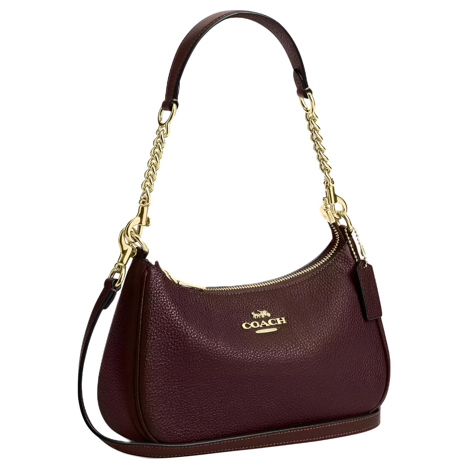 Мини-сумка COACH Teri Пескоструйная кожа Сумка через плечо Средняя Женская Коричневая - изображение 3