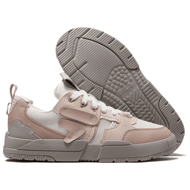 Кроссовки FILA FUSION GEOMETRY Geometric Shoe Skate Shoes Low Top Молочно-белый Светло-розовый Женские - изображение 6