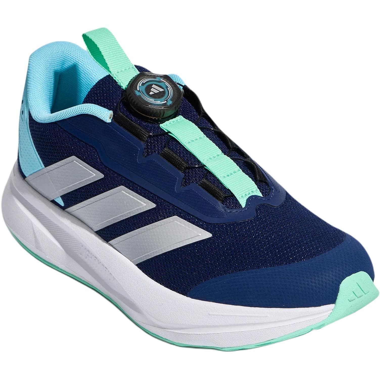 Кроссовки Adidas DURAMO SL 2,0 Детские беговые кроссовки Низкий Топ Темно-синий Темно-серебряный Металл Белый Kids - изображение 3