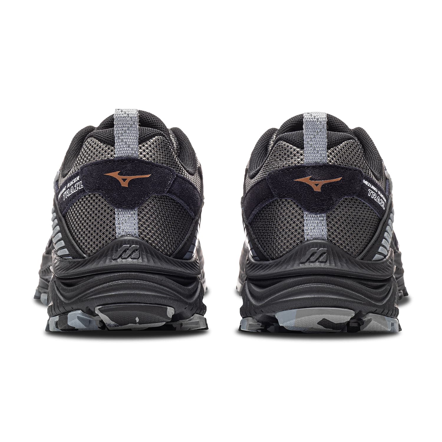 Кроссовки для бега Mizuno Racer Trail Беговые кроссовки Low Топ Темно-серый Черный Унисекс - изображение 5