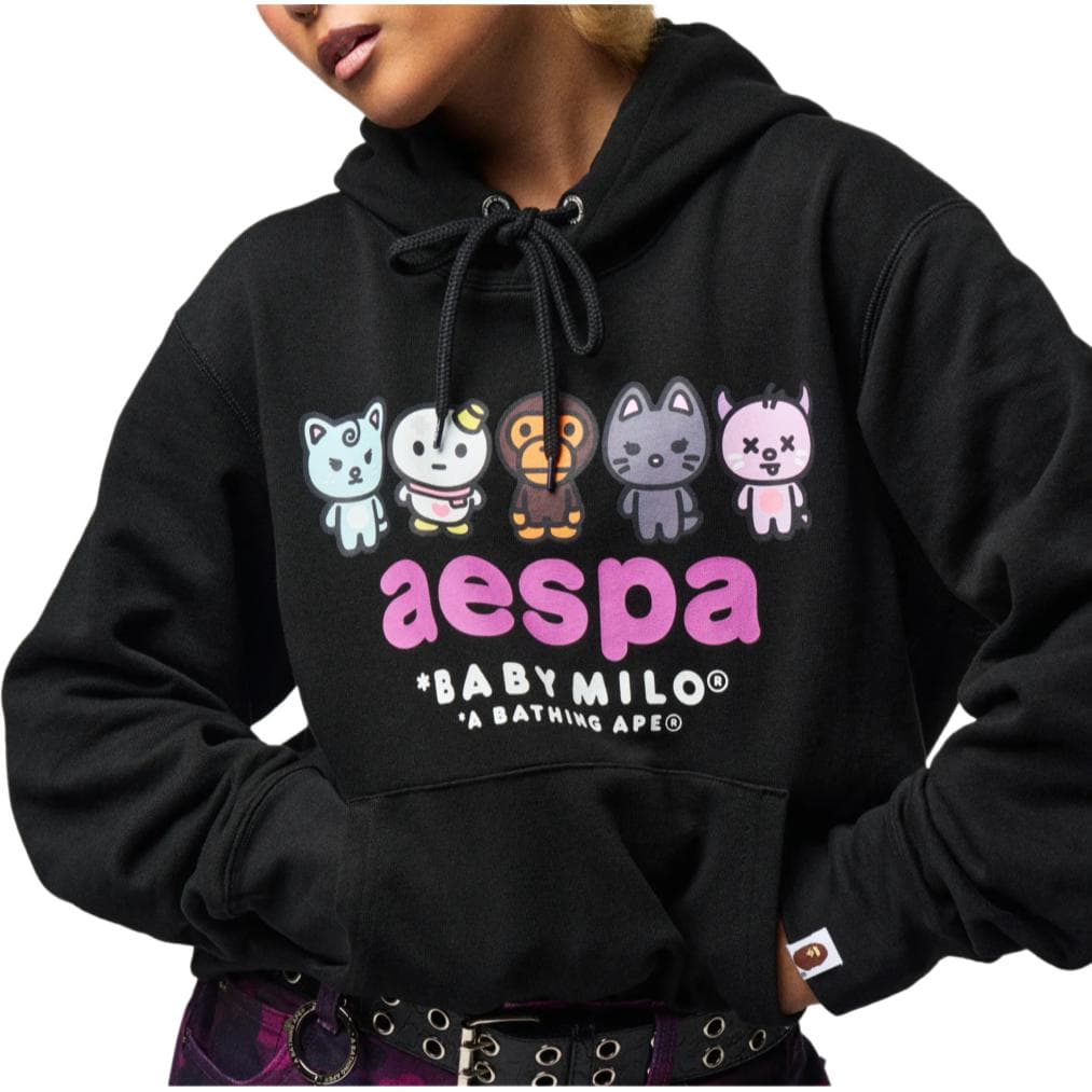 Худи A BATHING APE aespa Черный Унисекс Толстовки - изображение 3