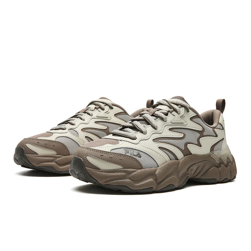 Кроссовки FILA FERN 3 массивные кроссовки низкий топ окаменелость коричневый бежевый зеленый мужской - изображение 3