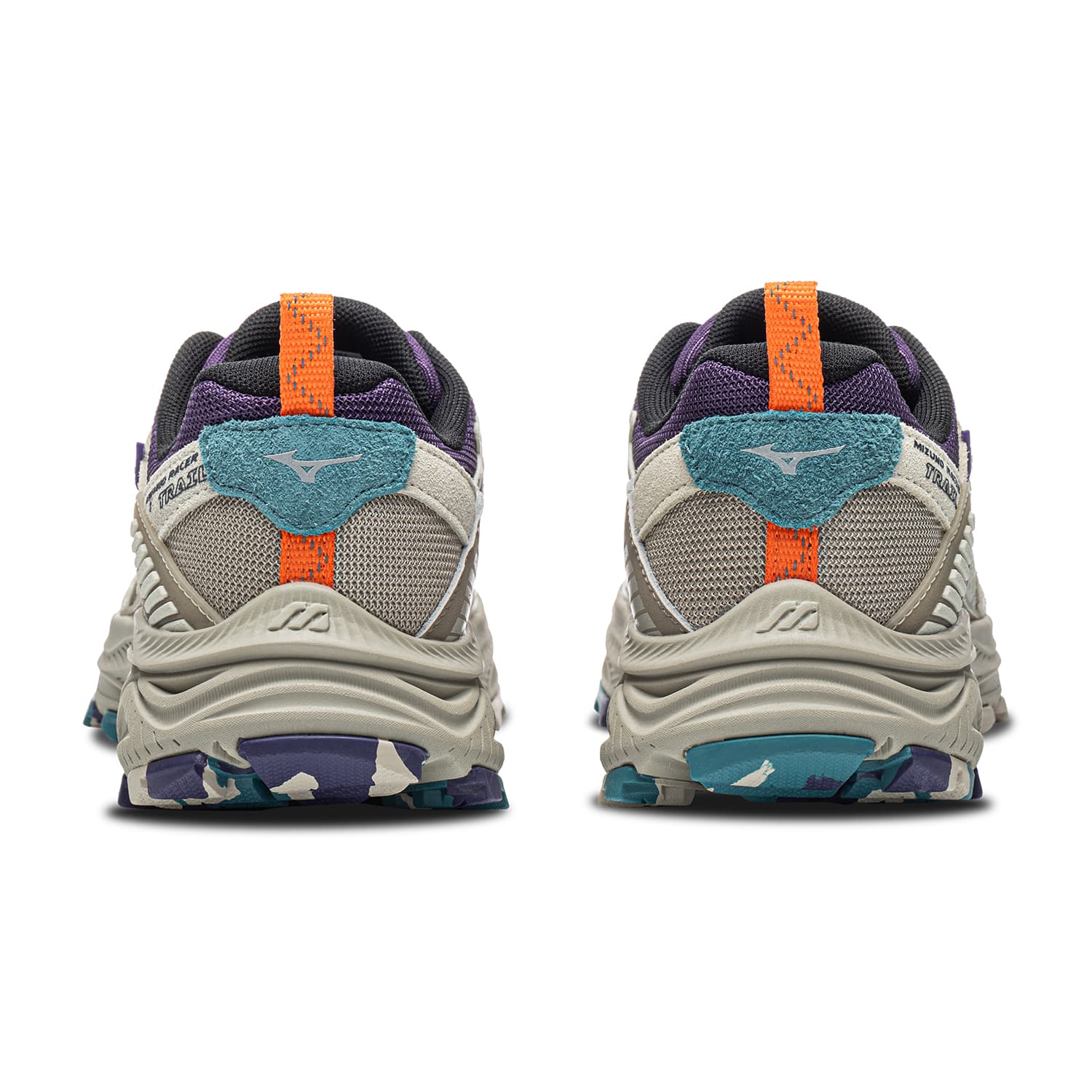 Кроссовки для бега Кроссовки для бега Mizuno Racer Trail Low Top Абрикос Виноградный фиолетовый Серебристо-зеленый Унисекс - изображение 5