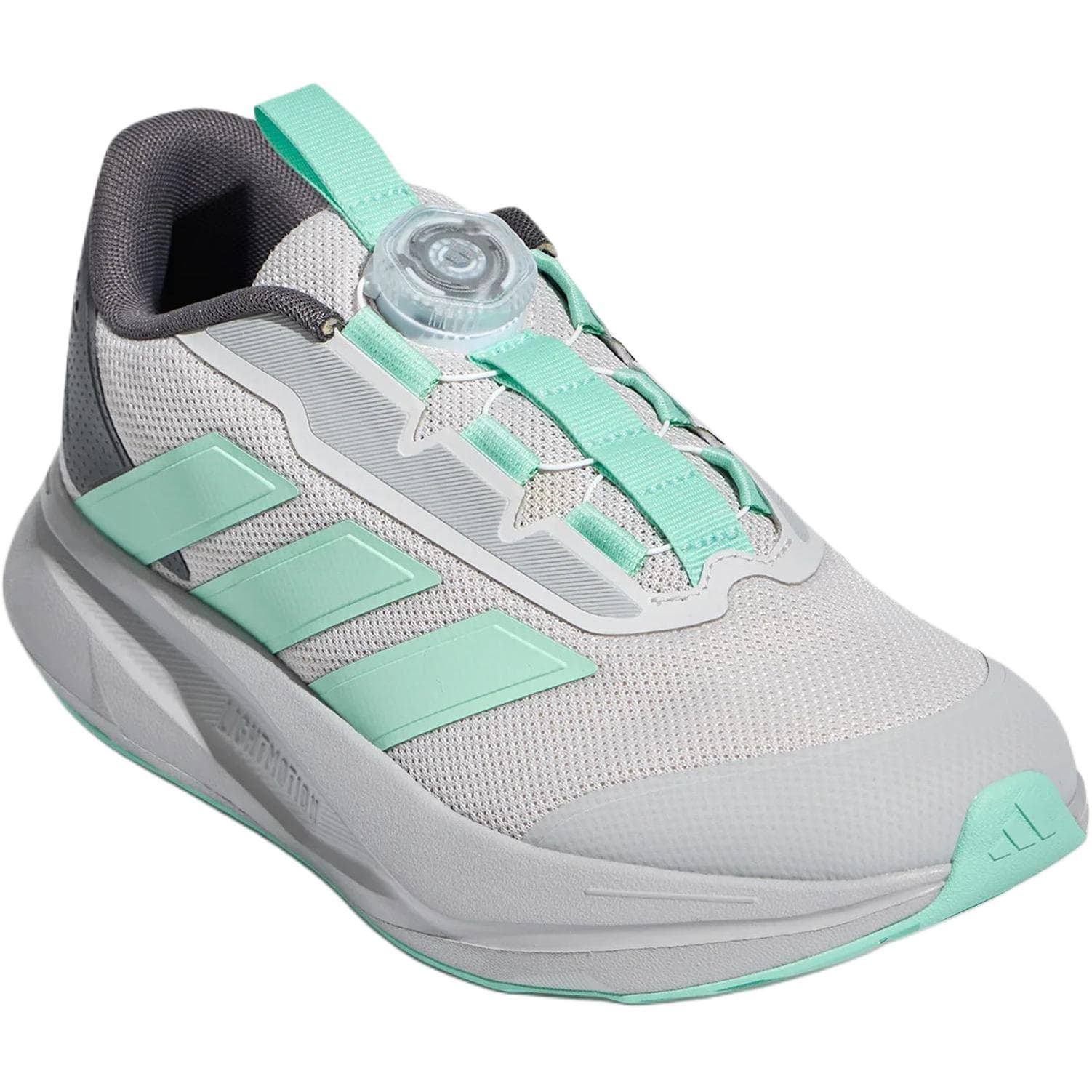 Кроссовки Adidas DURAMO SL 2,0 Детские беговые кроссовки Низкий Топ Светло-серый Прозрачный Мятно-зеленый Серый Kids - изображение 3