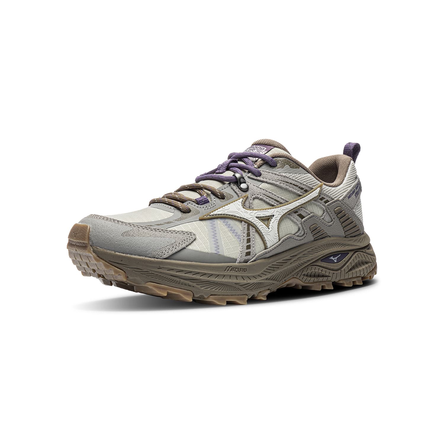 Кроссовки для бега Mizuno Racer Trail Беговые кроссовки Низкий Топ Пеликан Серый Унисекс - изображение 2