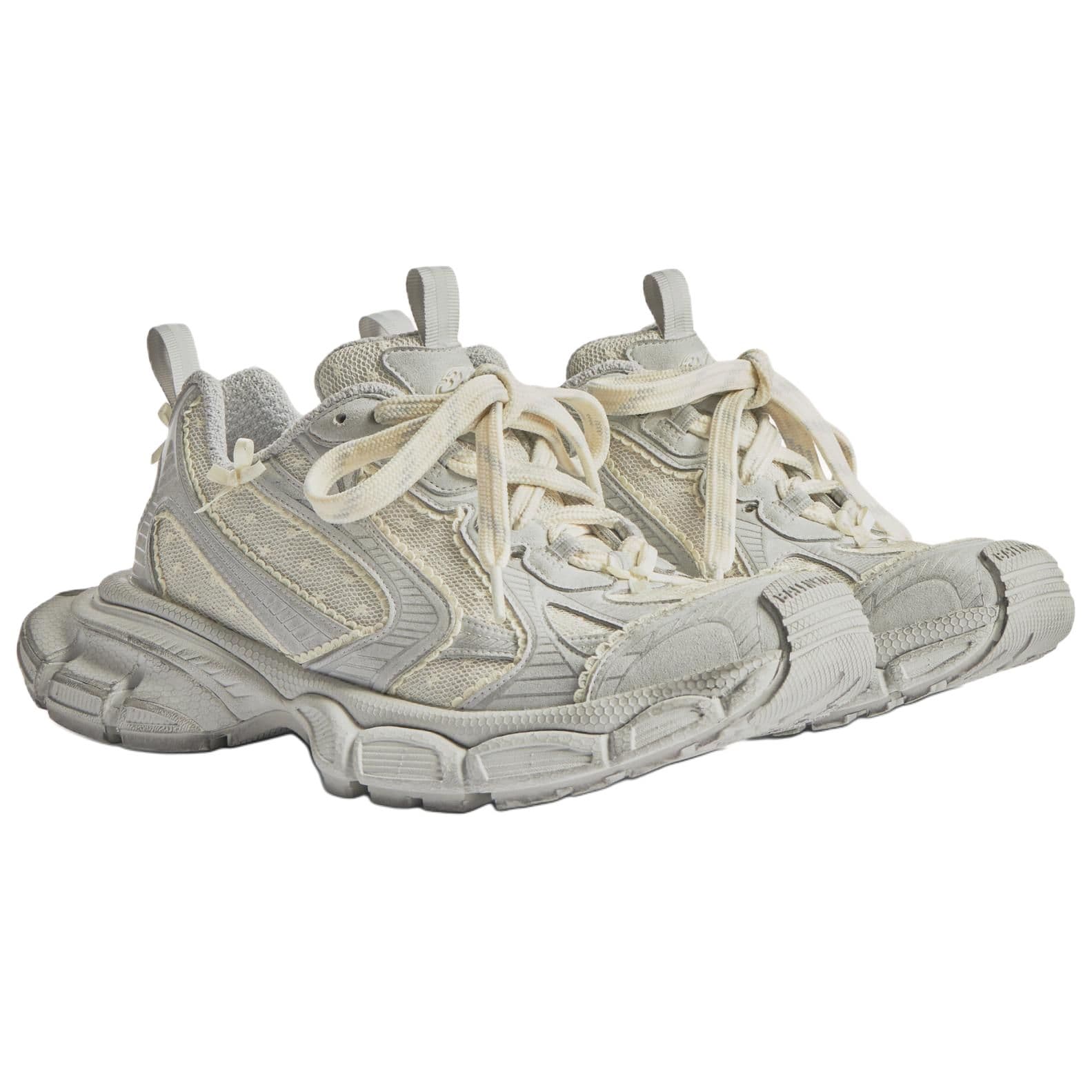 Кроссовки Balenciaga 3XL массивные кроссовки Low Top Серый и Желтый Женские - изображение 3