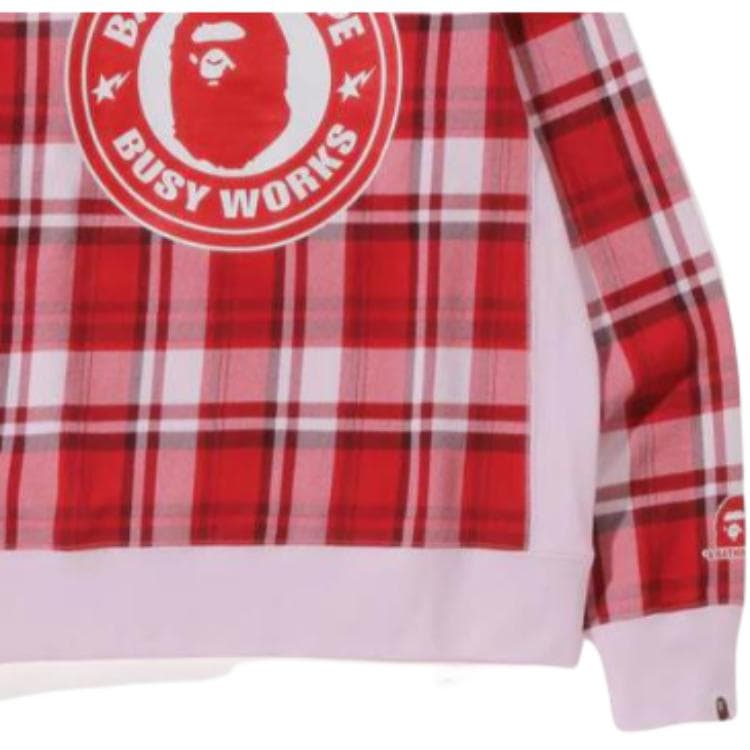 Худи BAPE Check Gift Busy Works Crewneck - изображение 2