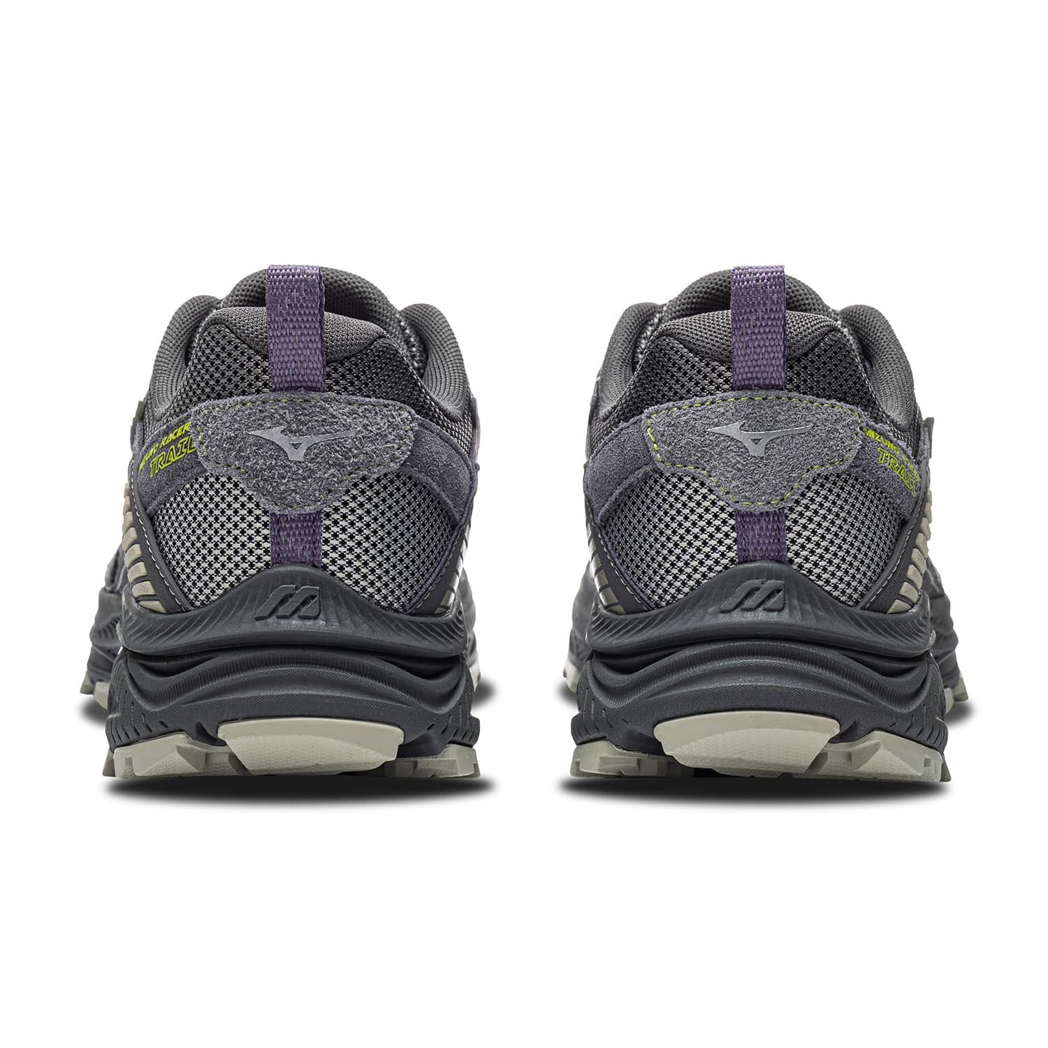Кроссовки для бега Mizuno Racer Trail Беговые кроссовки Низкий Топ Серый Полоска Черный Угольно-серый Унисекс - изображение 5
