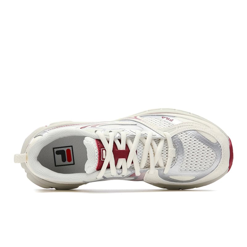 Кроссовки FILA INTERUN 2 Chunky Sneakers Low Top Кокосовое молоко Бургунди Женские - изображение 4