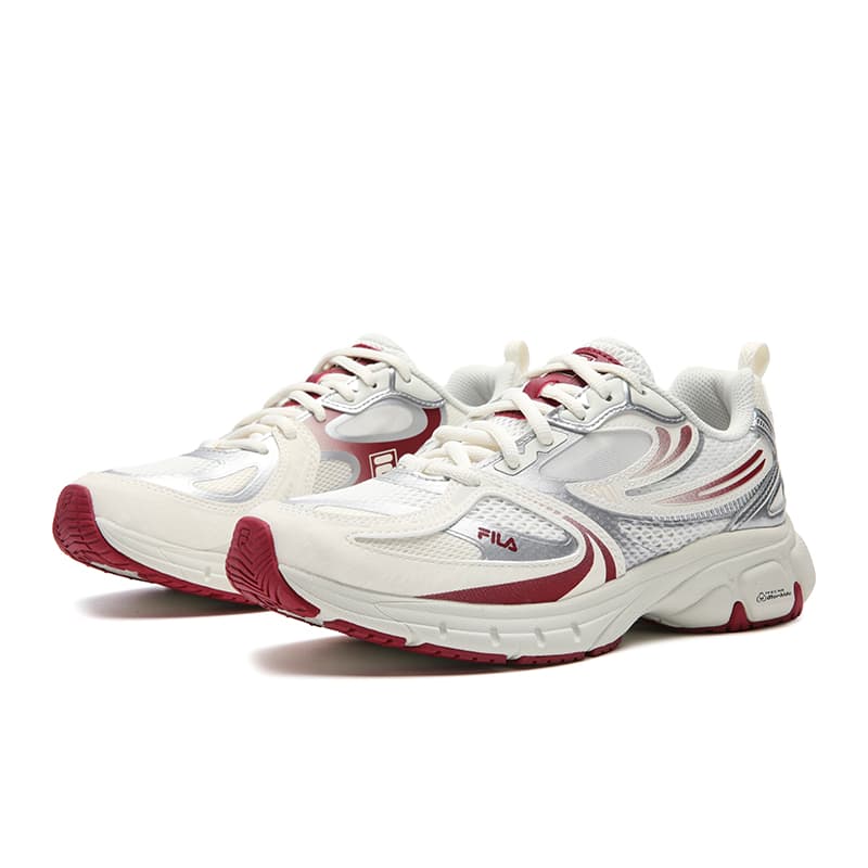 Кроссовки FILA INTERUN 2 Chunky Sneakers Low Top Кокосовое молоко Бургунди Женские - изображение 3