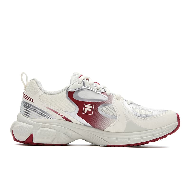 Кроссовки FILA INTERUN 2 Chunky Sneakers Low Top Кокосовое молоко Бургунди Женские - изображение 2