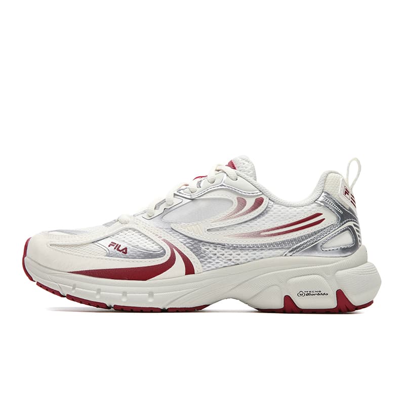 Кроссовки FILA INTERUN 2 Chunky Sneakers Low Top Кокосовое молоко Бургунди Женские - изображение 1