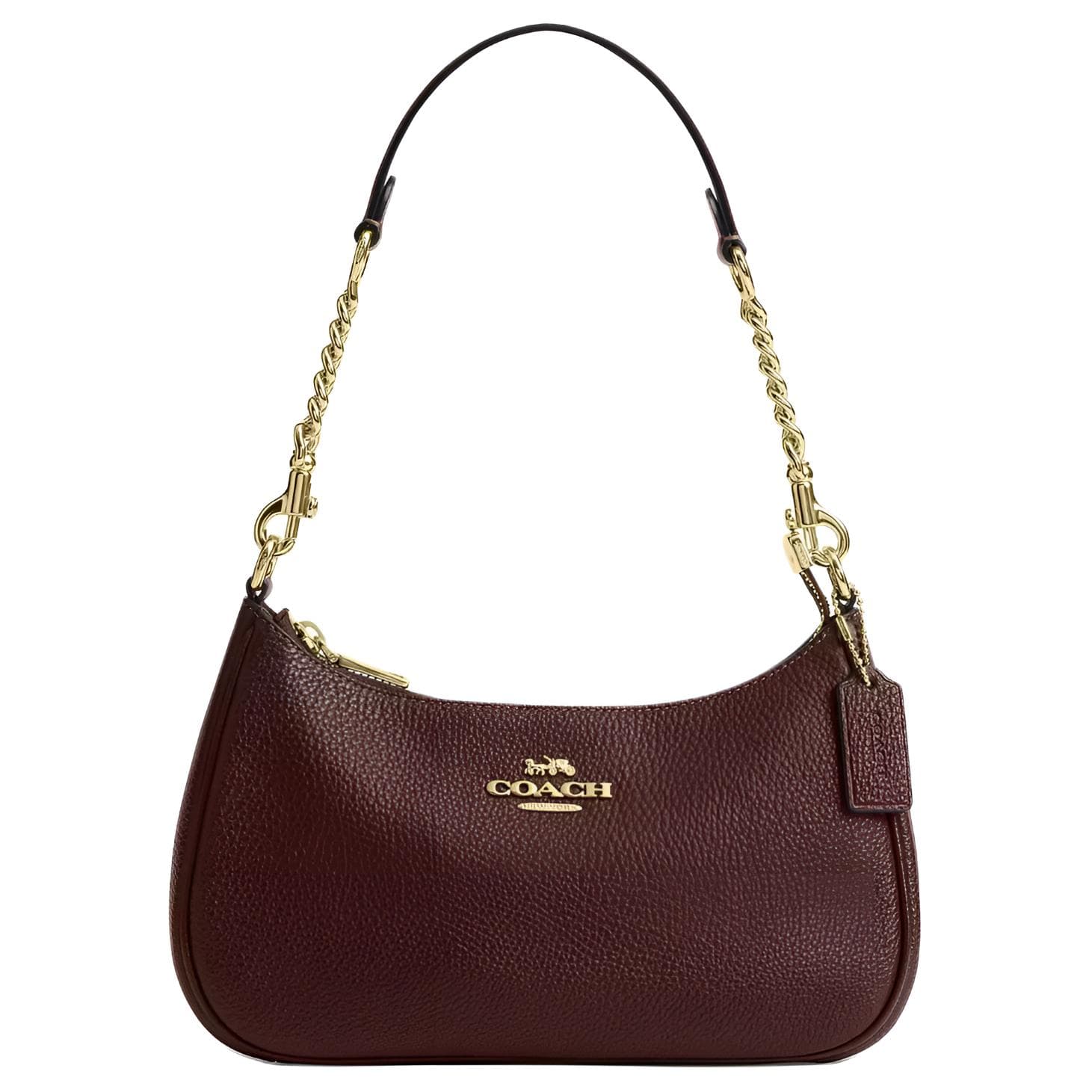 Мини-сумка COACH Teri Пескоструйная кожа Сумка через плечо Средняя Женская Коричневая - изображение 1
