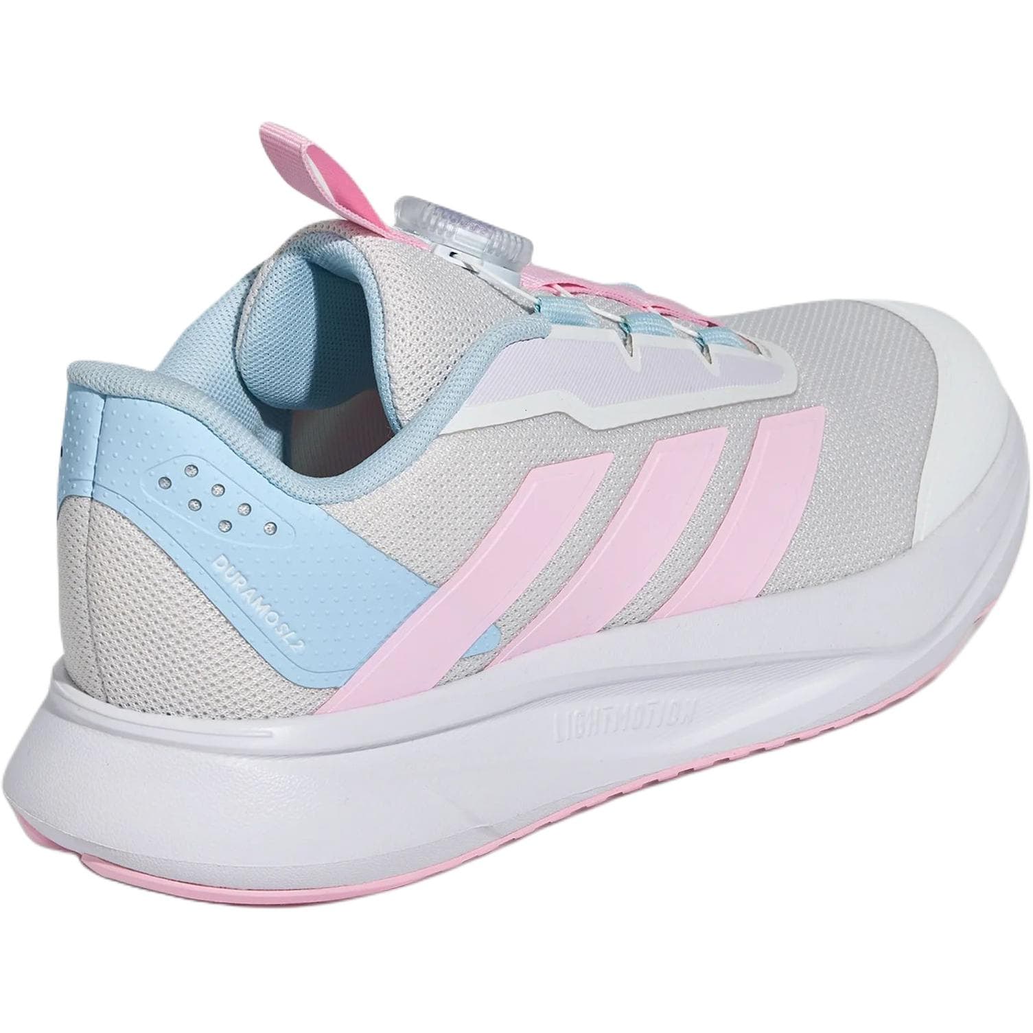 Кроссовки Adidas DURAMO SL 2,0 Детские беговые кроссовки Низкий Топ Кристальный Белый Прозрачный Розовый Ледяной Синий Kids - изображение 4