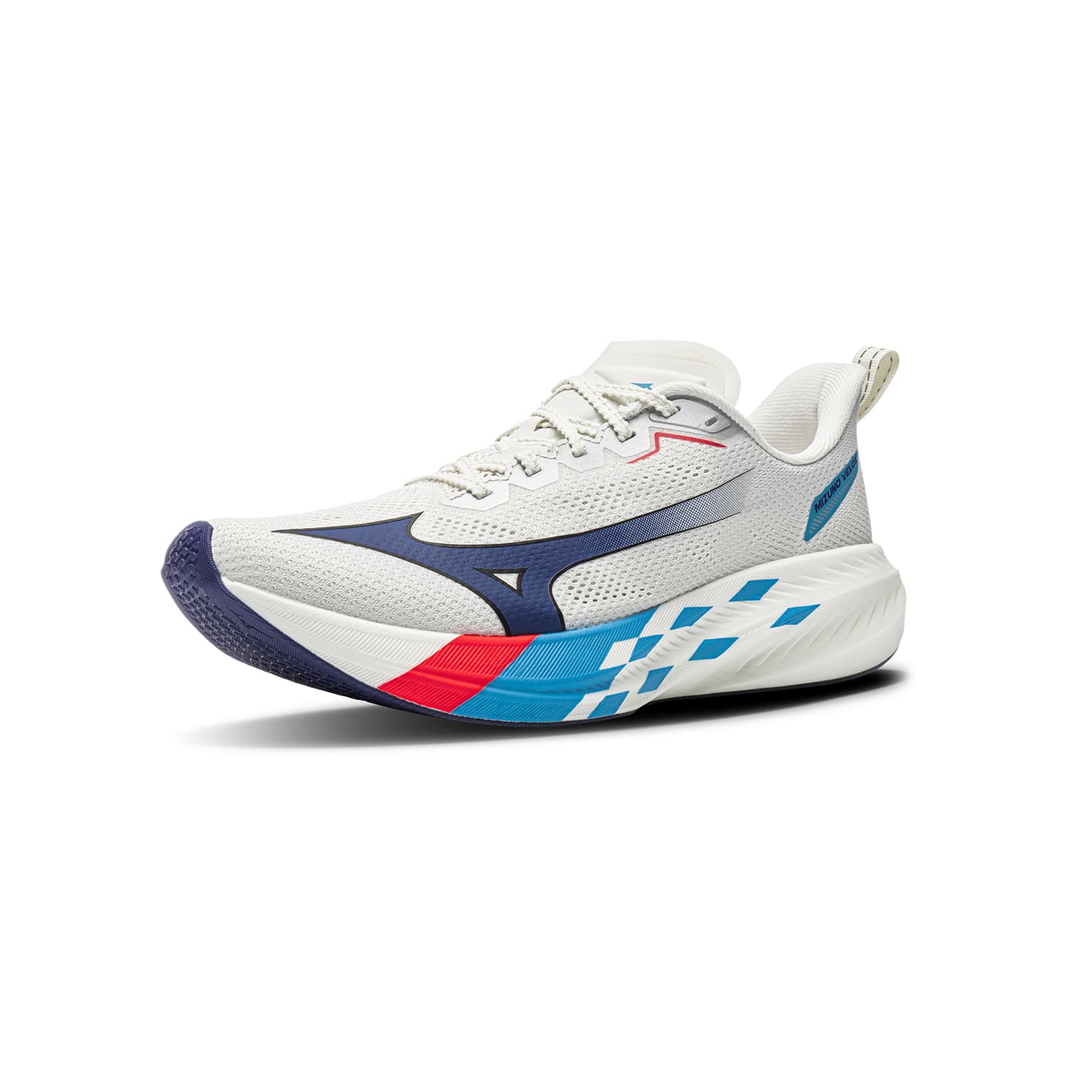 Кроссовки для бега Mizuno Velox Беговые кроссовки Low Топ Белый известняк Один Синий Унисекс - изображение 2