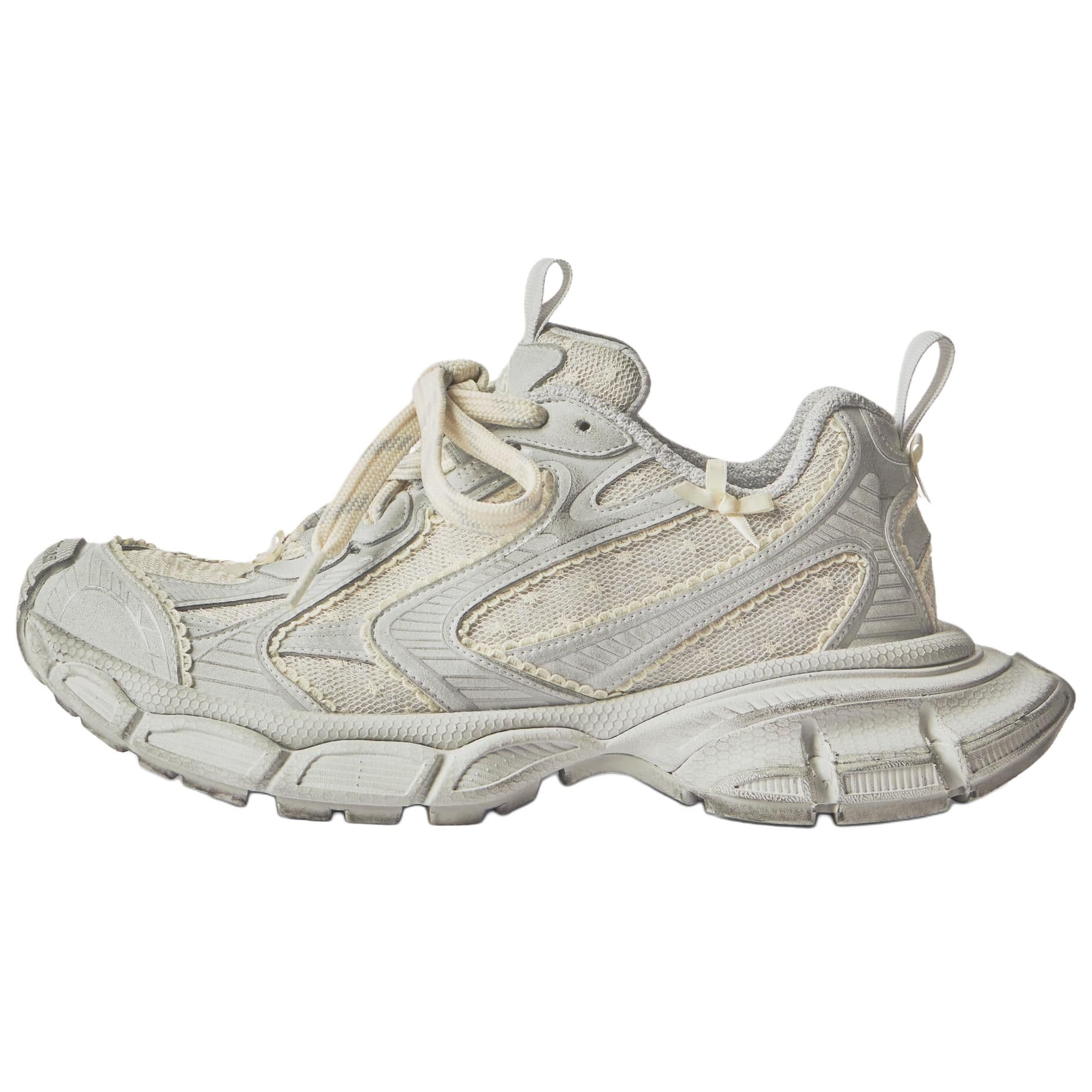 Кроссовки Balenciaga 3XL массивные кроссовки Low Top Серый и Желтый Женские - изображение 1