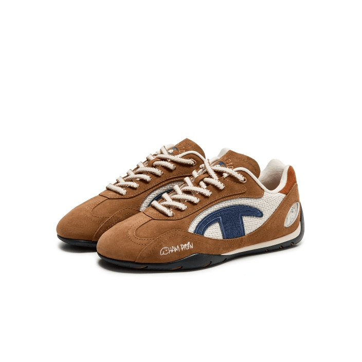 Кроссовки Champion Low-Top Повседневная Обувь Женская Коричневый Пшеница Отрубей Лён - изображение 3