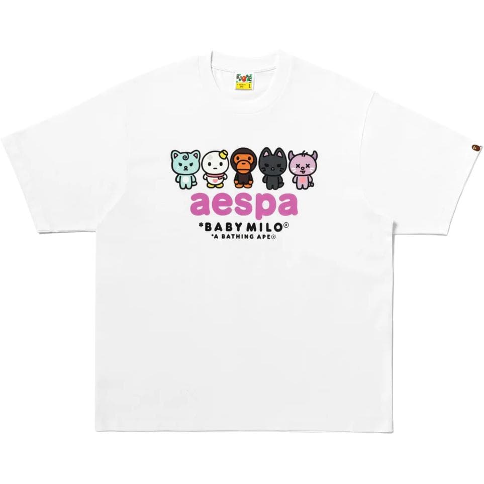 Футболка A BATHING APE aespa Унисекс T-рубашки - изображение 1