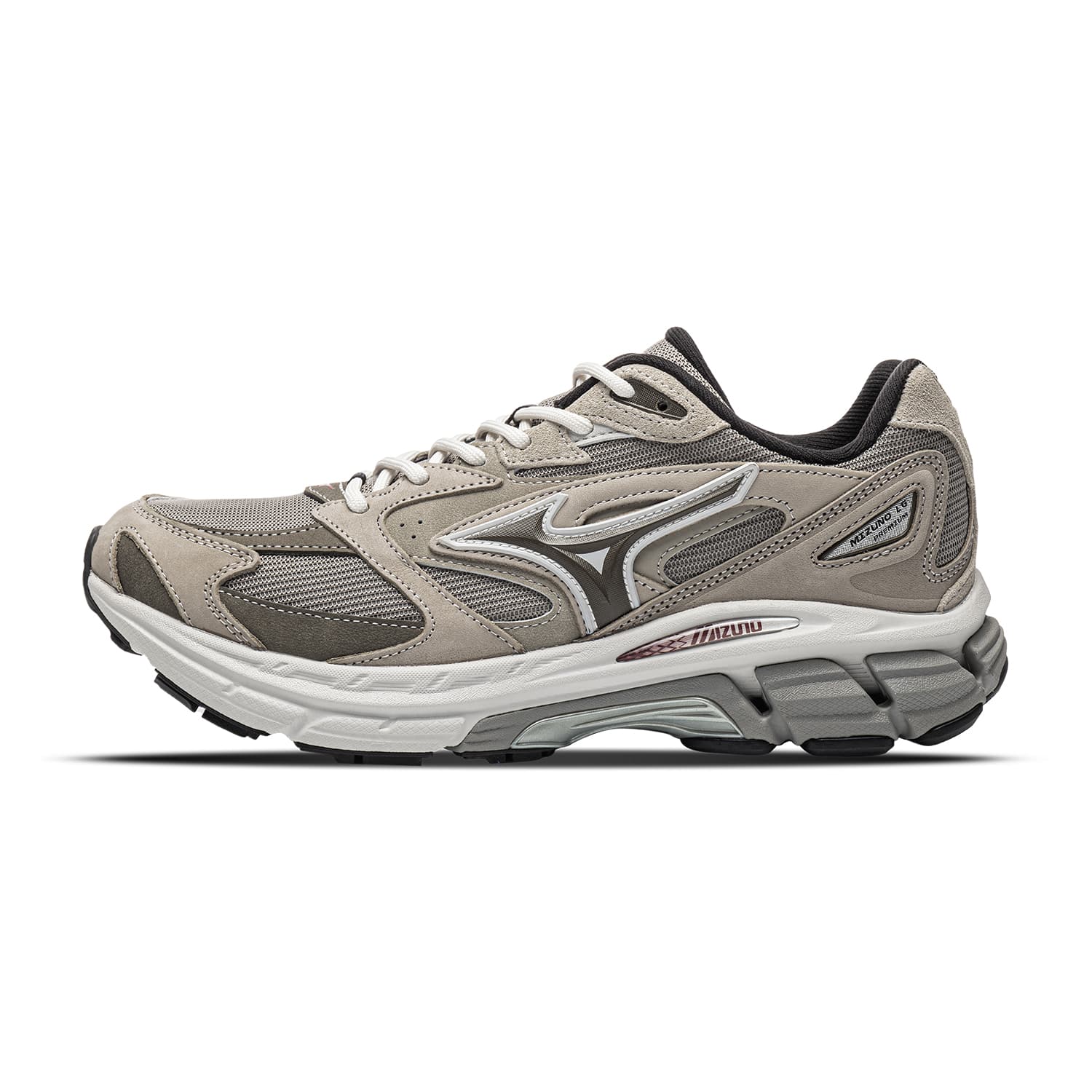 Кроссовки для бега Mizuno LG Premium Беговые кроссовки Low Топ Серый Оливково-зеленый Песок Никель Унисекс - изображение 1