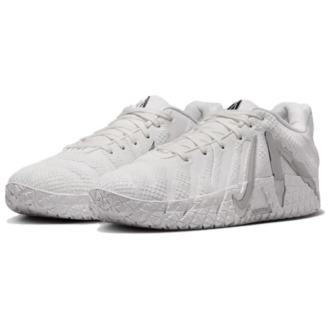 Кроссовки для баскетбола NIKE Ja 3 Баскетбольные кроссовки Low Топ Белый серебристый Мужской - изображение 3
