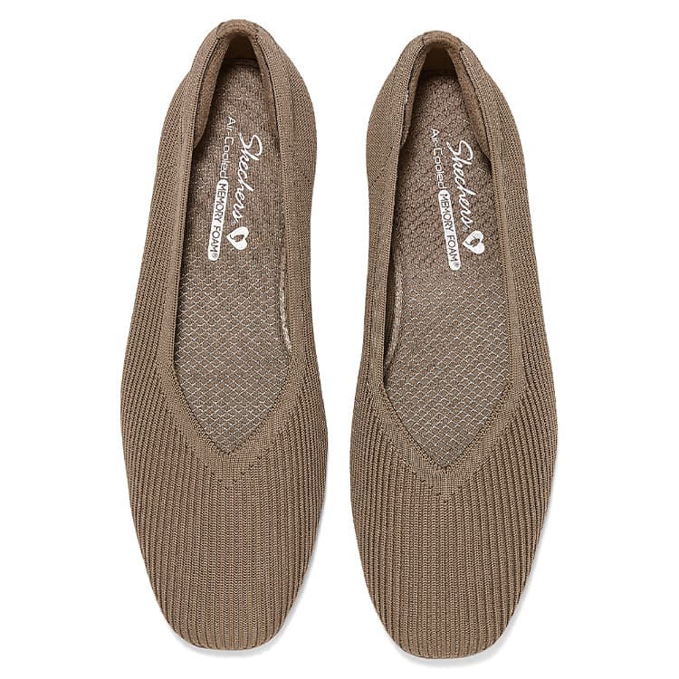 Тапочки Skechers CLEO SQUARE Повседневная обувь Женские Мокко - изображение 3