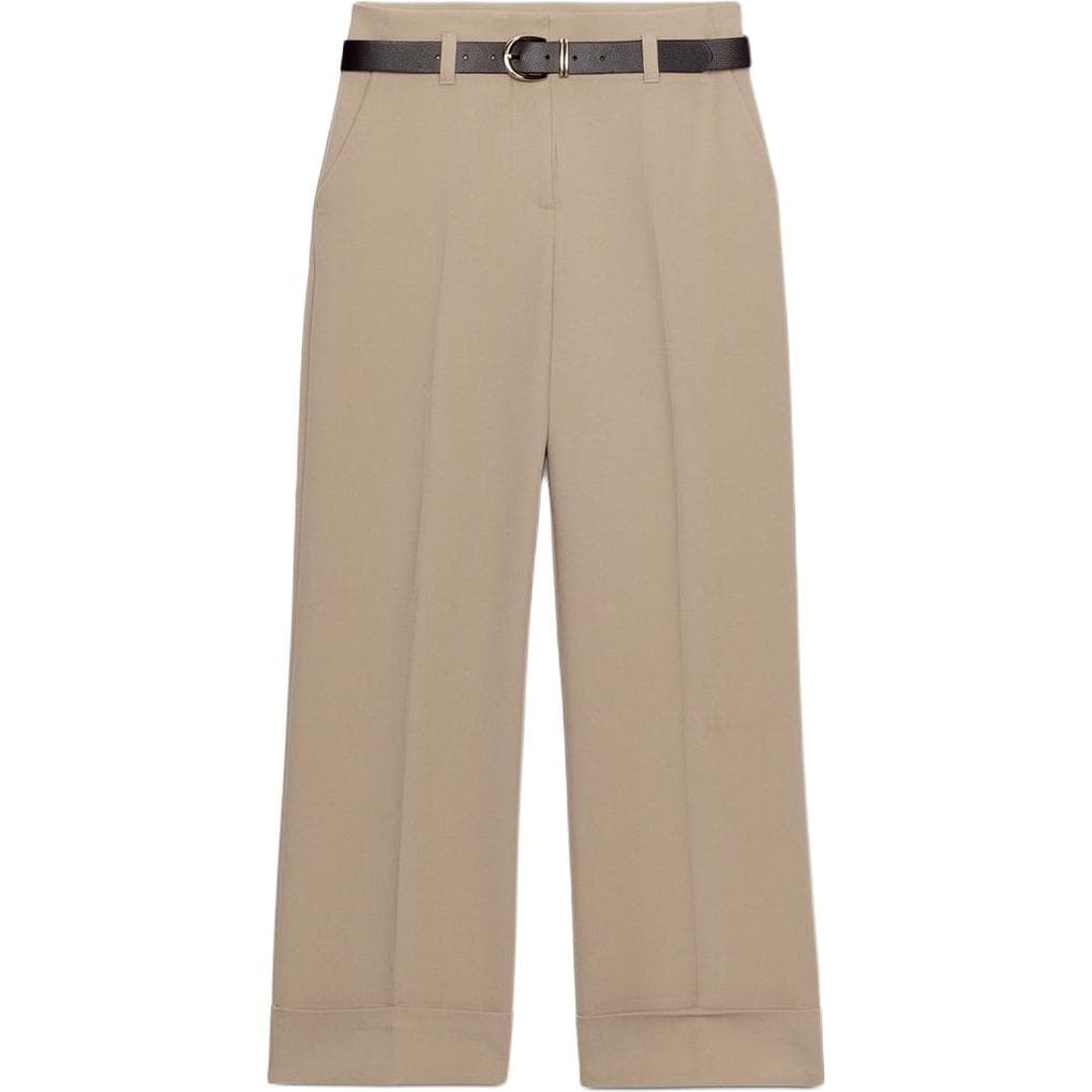 Штаны ZARA Light Camel Women's Casual Pants ZARA Светло-верблюжий женские повседневные брюки - изображение 1