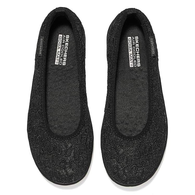 Тапочки Skechers On The Go WOMENS Повседневная обувь Женская Черная - изображение 3