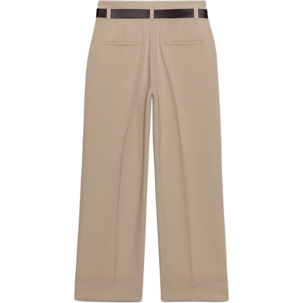 Штаны ZARA Light Camel Women's Casual Pants ZARA Светло-верблюжий женские повседневные брюки - изображение 2