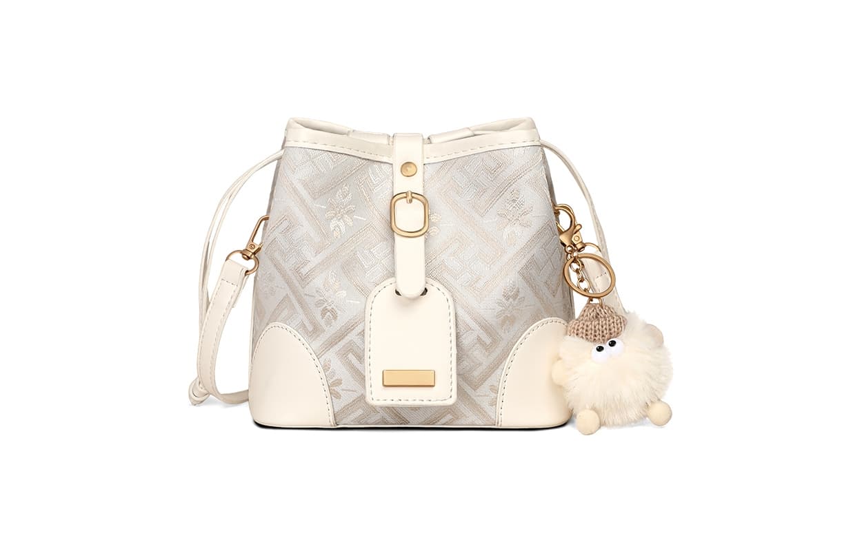 Сумка через плечо VINEY Crossbody сумка Ecru (Брелок включен) Женская - изображение 1