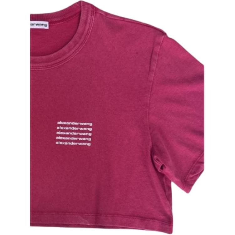 Футболка Alexander Wang Розово-красные Женские футболки - изображение 4