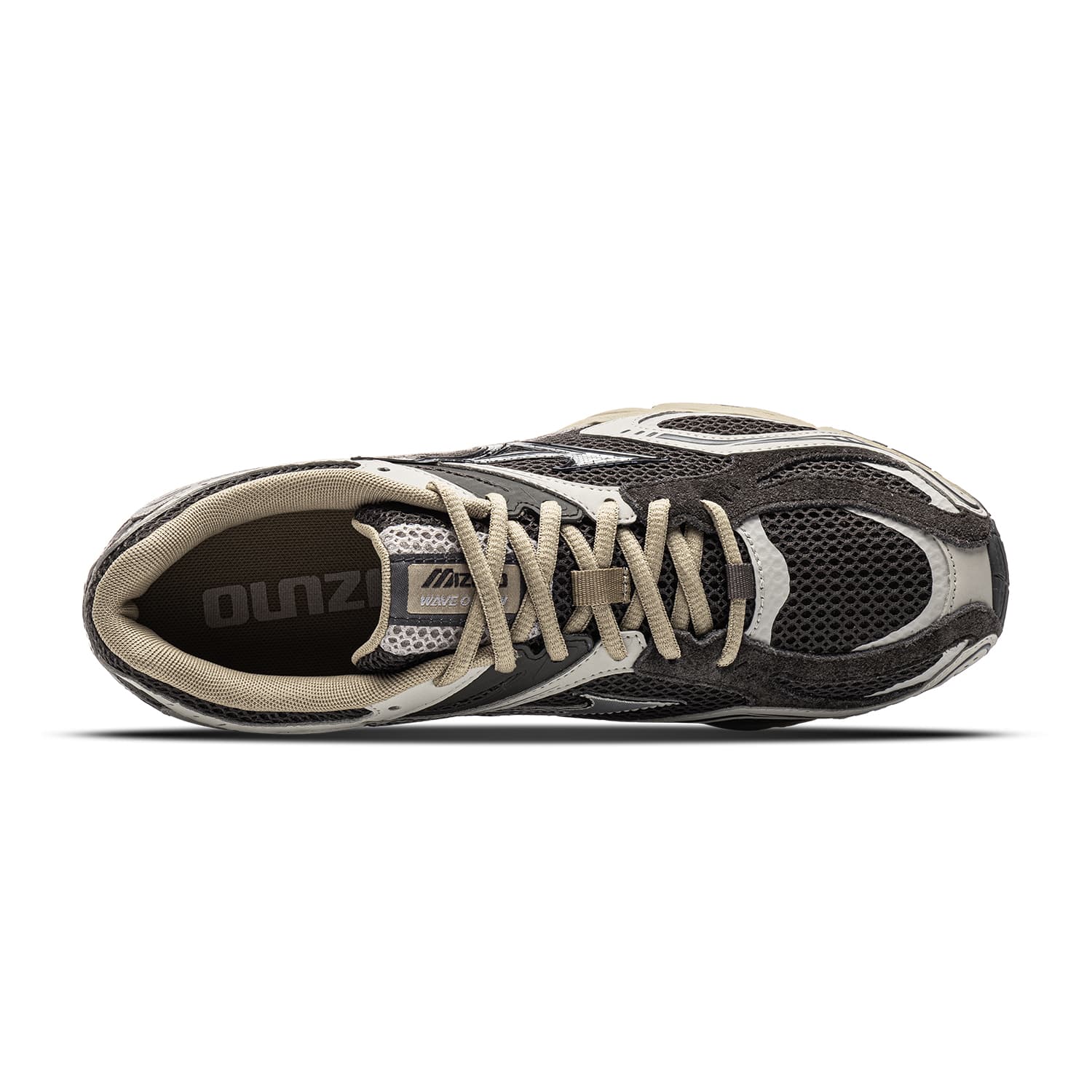 Кроссовки для бега Mizuno WAVE ORION Беговые кроссовки Низкий Топ Темно-углеродный серый Светлый бежевый серый Кабин коричневый Унисекс - изображение 3