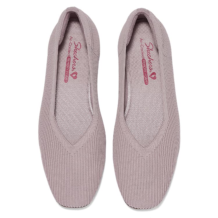 Тапочки Skechers CLEO SQUARE Женские повседневные туфли Женские Лаванда - изображение 3