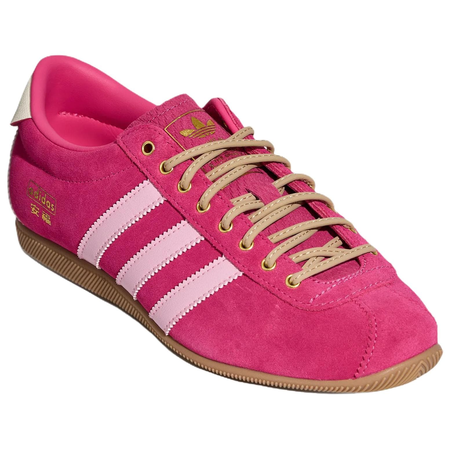 Кроссовки Adidas Originals ANFU Повседневная обувь Low Топ Ярко-розовый Розовый Сливочный Женские - изображение 4