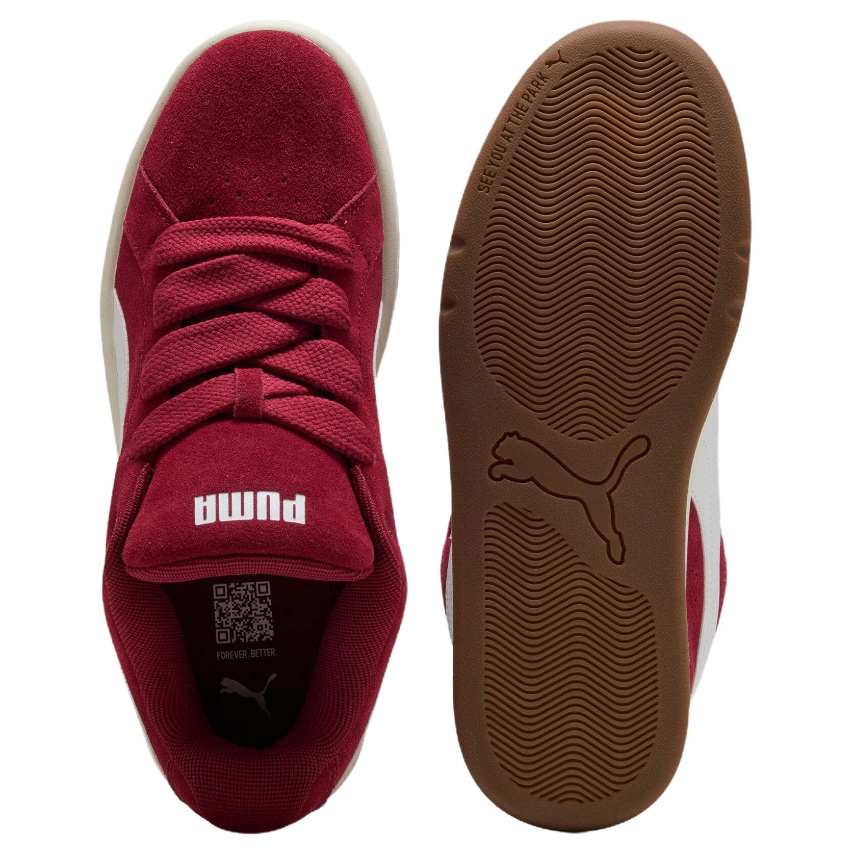 Кроссовки PUMA Park Lifestyle Кеды для скейтбординга Low Топ Красный Унисекс - изображение 5