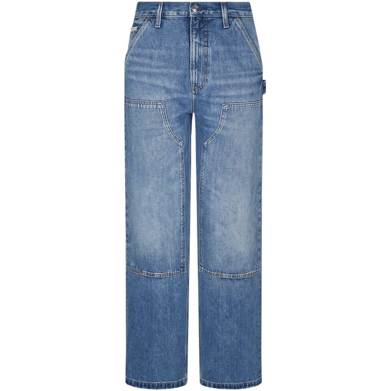 Штаны Calvin Klein 8WY Worn Blue Men's Jeans Calvin Klein 8WY Изношенные синие мужские джинсы - изображение 1