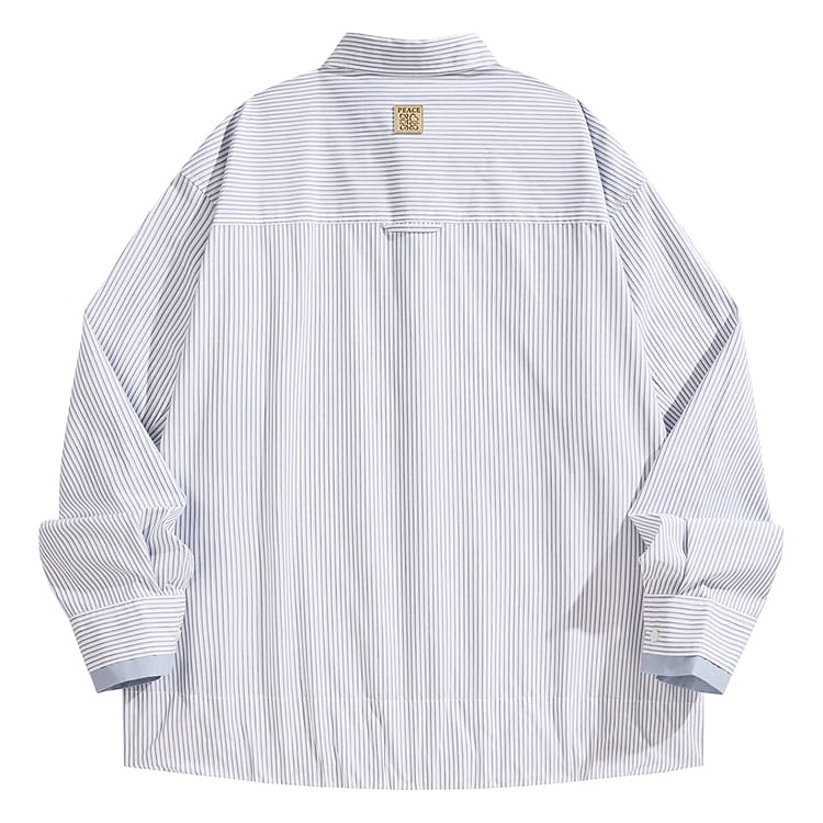 Рубашка PEACEBIRD MEN Mist White Batch 1 Унисекс Рубашки - изображение 2