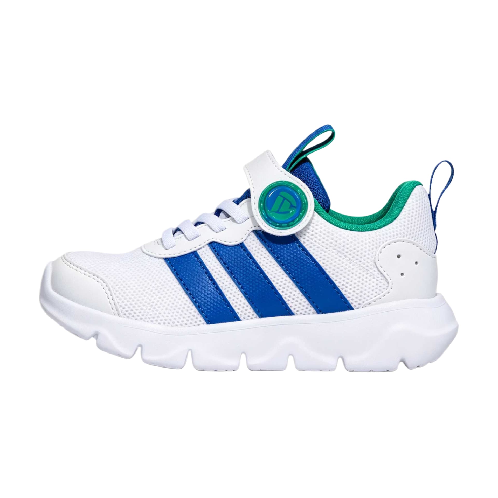 Adidas Детские тренировочные кроссовки Low Топ Белый Королевский синий Газонный зеленый Kids - изображение 1