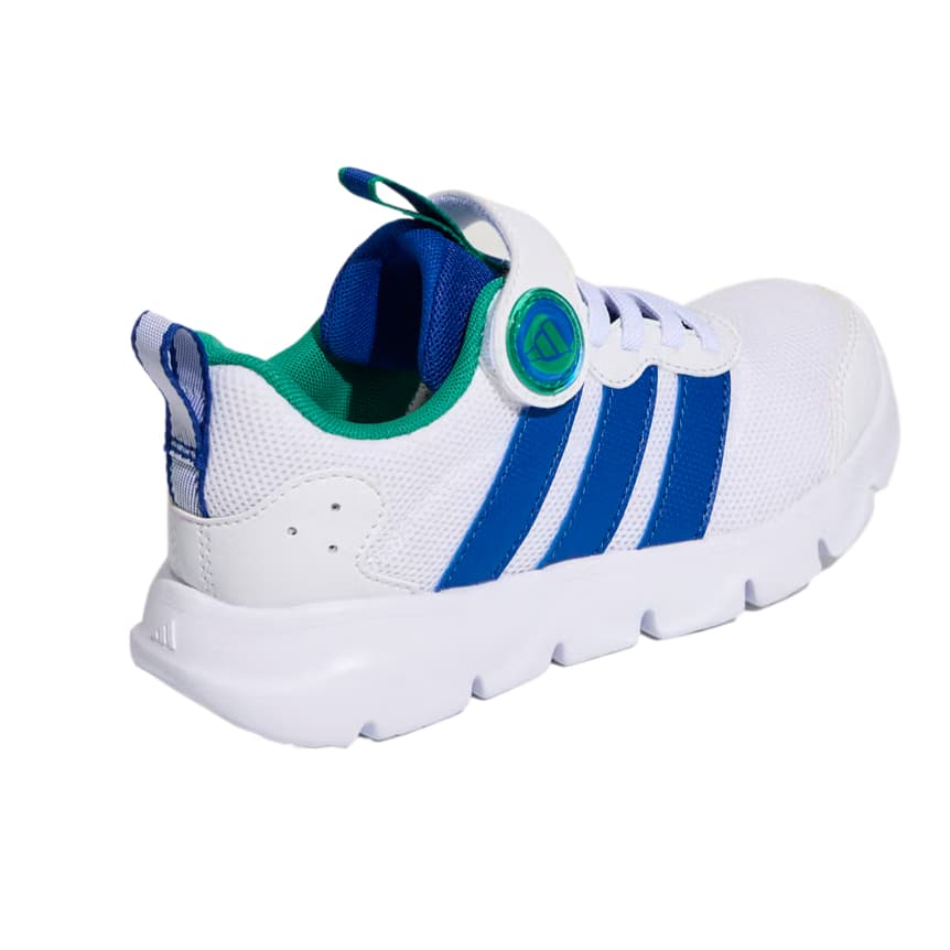 Adidas Детские тренировочные кроссовки Low Топ Белый Королевский синий Газонный зеленый Kids - изображение 4